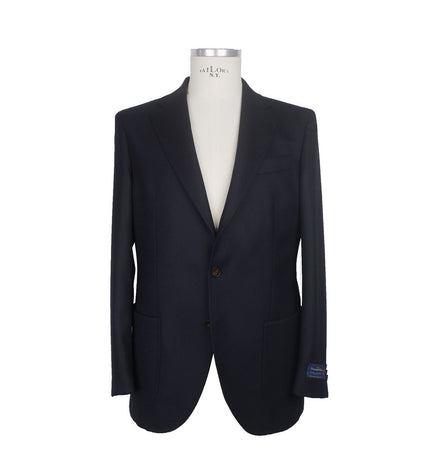 Made in Italy Elegant Dark Blue Italian Wool Jacket