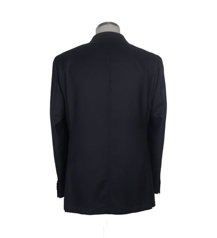 Made in Italy Elegant Dark Blue Italian Wool Jacket