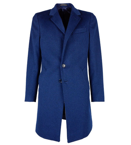 Made in Italy Blue Wool Vergine Jacket