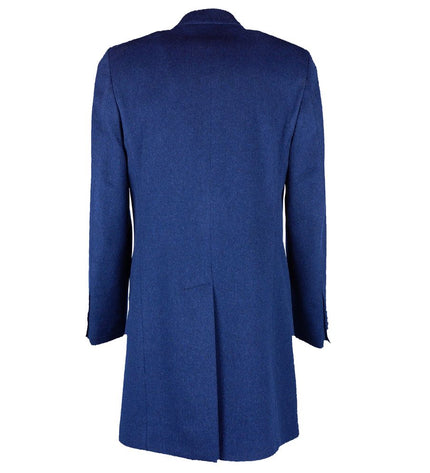 Made in Italy Blue Wool Vergine Jacket