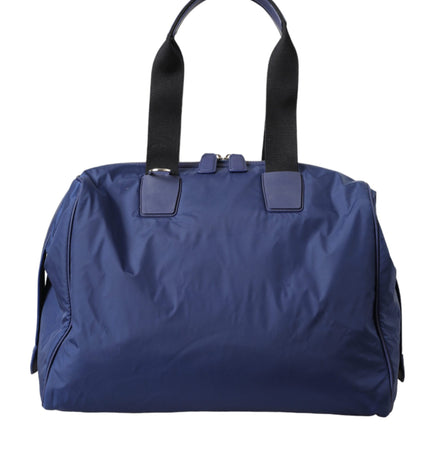 Dolce & Gabbana Blue Nylon Calfskin Hand Shoulder Duffel Bag