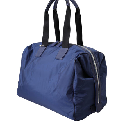 Dolce & Gabbana Blue Nylon Calfskin Hand Shoulder Duffel Bag