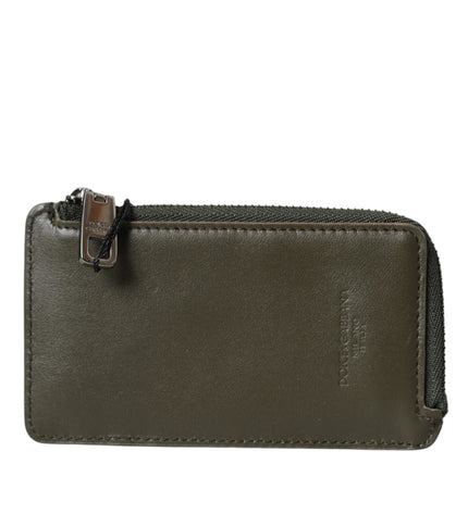 Dolce & Gabbana Multicolor Calfskin Leather Logo Card Holder Wallet