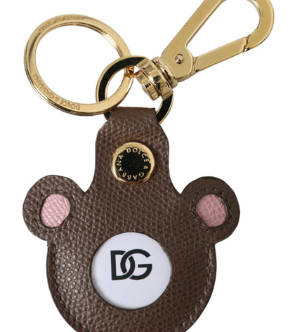 Dolce & Gabbana Multicolor Dauphine Calfskin DG Logo Keyring Keychain