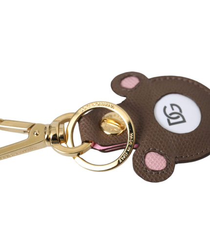 Dolce & Gabbana Multicolor Dauphine Calfskin DG Logo Keyring Keychain