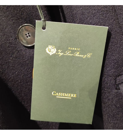 Made in Italy Blue Cashmere Jackets & Coat