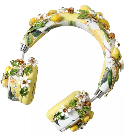 Dolce & Gabbana Lemon Crystal Floral Headset Audio Headphones