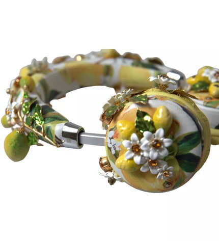 Dolce & Gabbana Lemon Crystal Floral Headset Audio Headphones