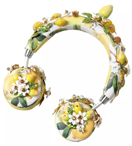 Dolce & Gabbana Lemon Crystal Floral Headset Audio Headphones