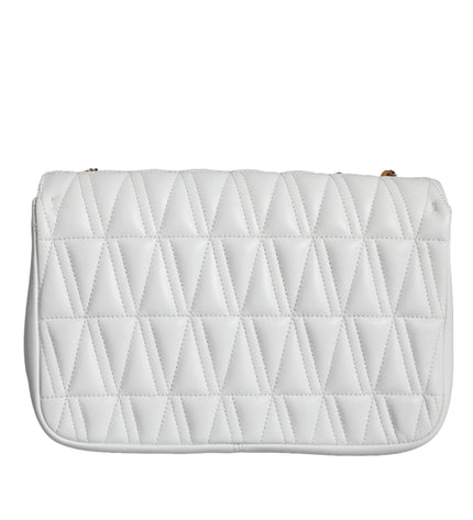 Versace White Mini Nappa Leather Crossbody Shoulder Bag