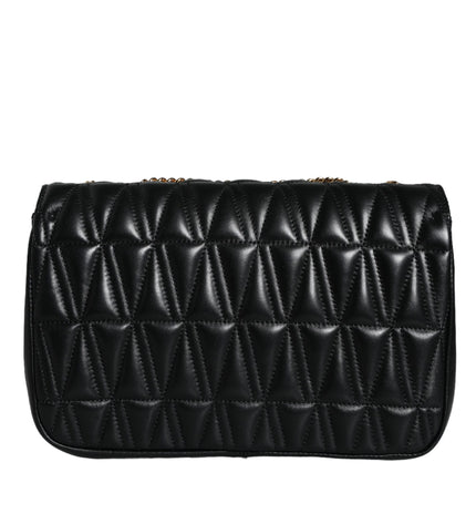 Versace Black Mini Nappa Leather Crossbody Shoulder Bag