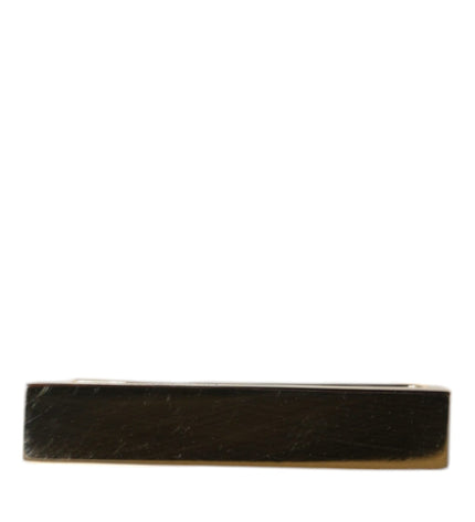 Dolce & Gabbana Gold Tone Brass Logo Branded Men Tie Clip Bar