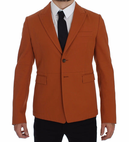 Dolce & Gabbana Elegant Orange Casual Cotton Blend Blazer