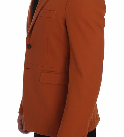 Dolce & Gabbana Elegant Orange Casual Cotton Blend Blazer