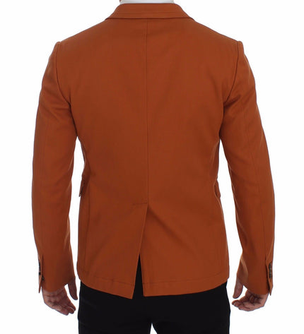 Dolce & Gabbana Elegant Orange Casual Cotton Blend Blazer