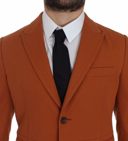 Dolce & Gabbana Elegant Orange Casual Cotton Blend Blazer