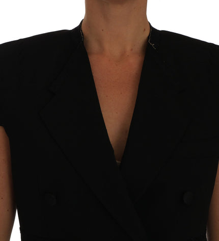 Dolce &amp; Gabbana Cappotto blazer corto nero chic