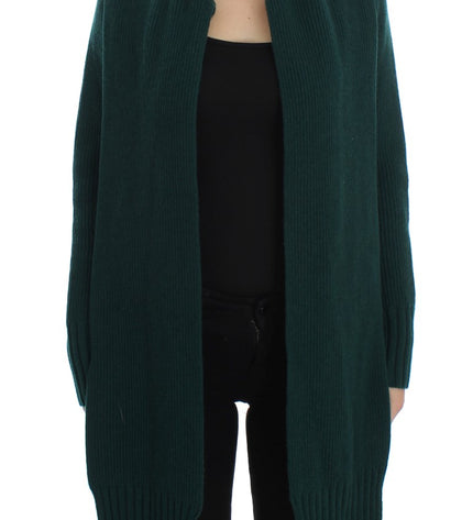 Dolce & Gabbana Elegant Green Cashmere Cardigan Sweater