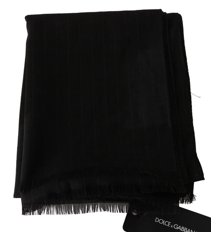 Dolce & Gabbana Elegant Striped Wool Men's Scarf