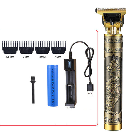 Professional rechargeable hair clipper and beard trimmer for men